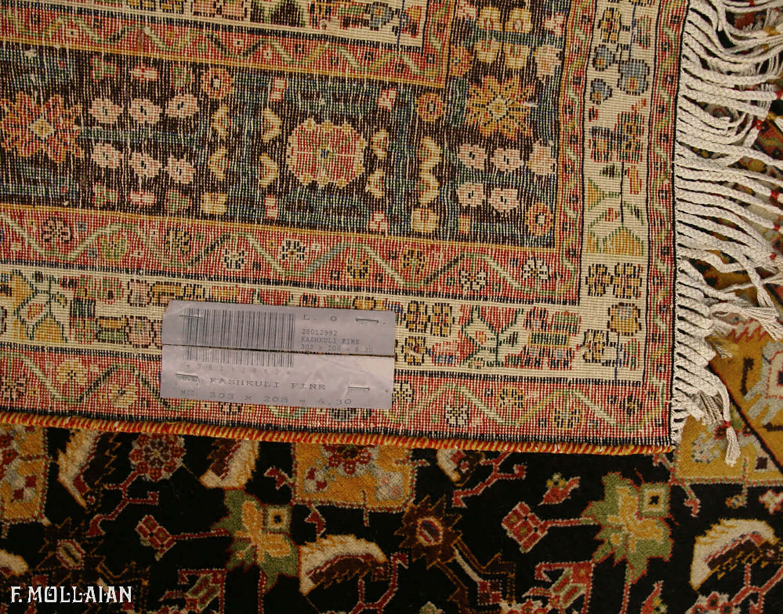 Tapis Persan Semi-Antique Kashkuli Sherkat n°:28012992